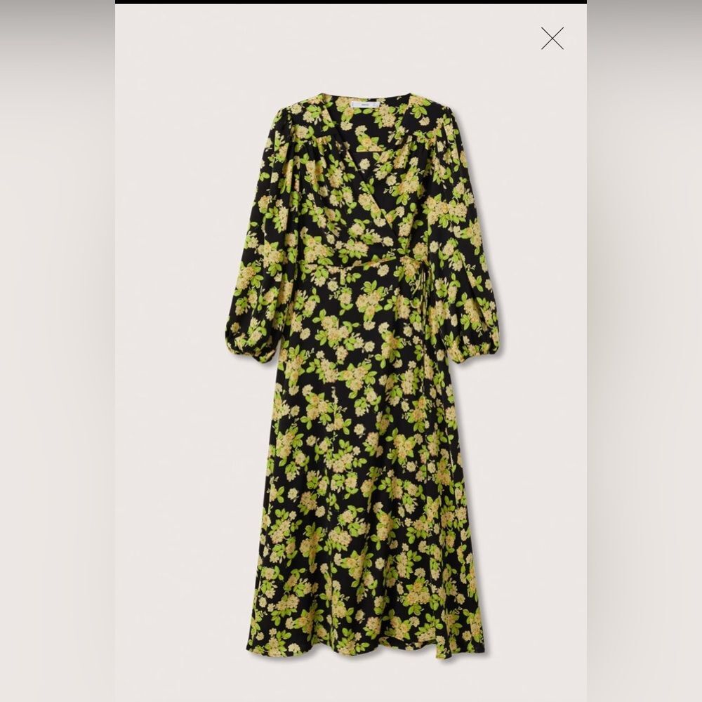 New Mango MNG Flower print dress, women size small, size US 4